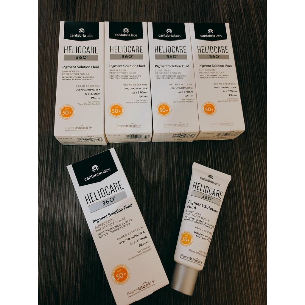 Kem chống nắng Heliocare 360° Water Gel/Mineral Tolerance/Pigment/ AR SPF50+ 50ml full size