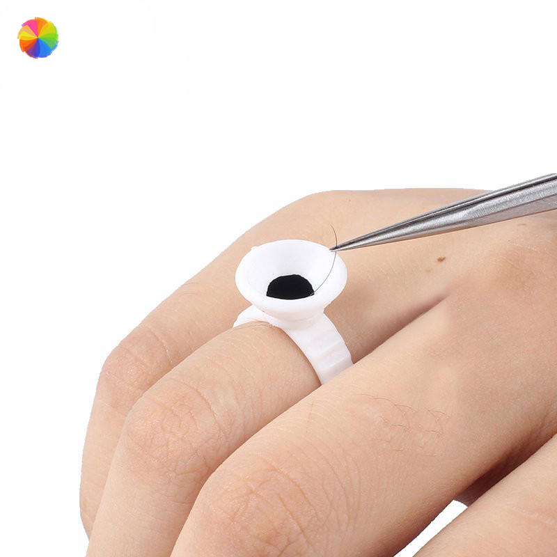 (Hàng Mới Về) Set 100 Cốc Đựng Mực Xăm Lông Mi Dùng Một Lần