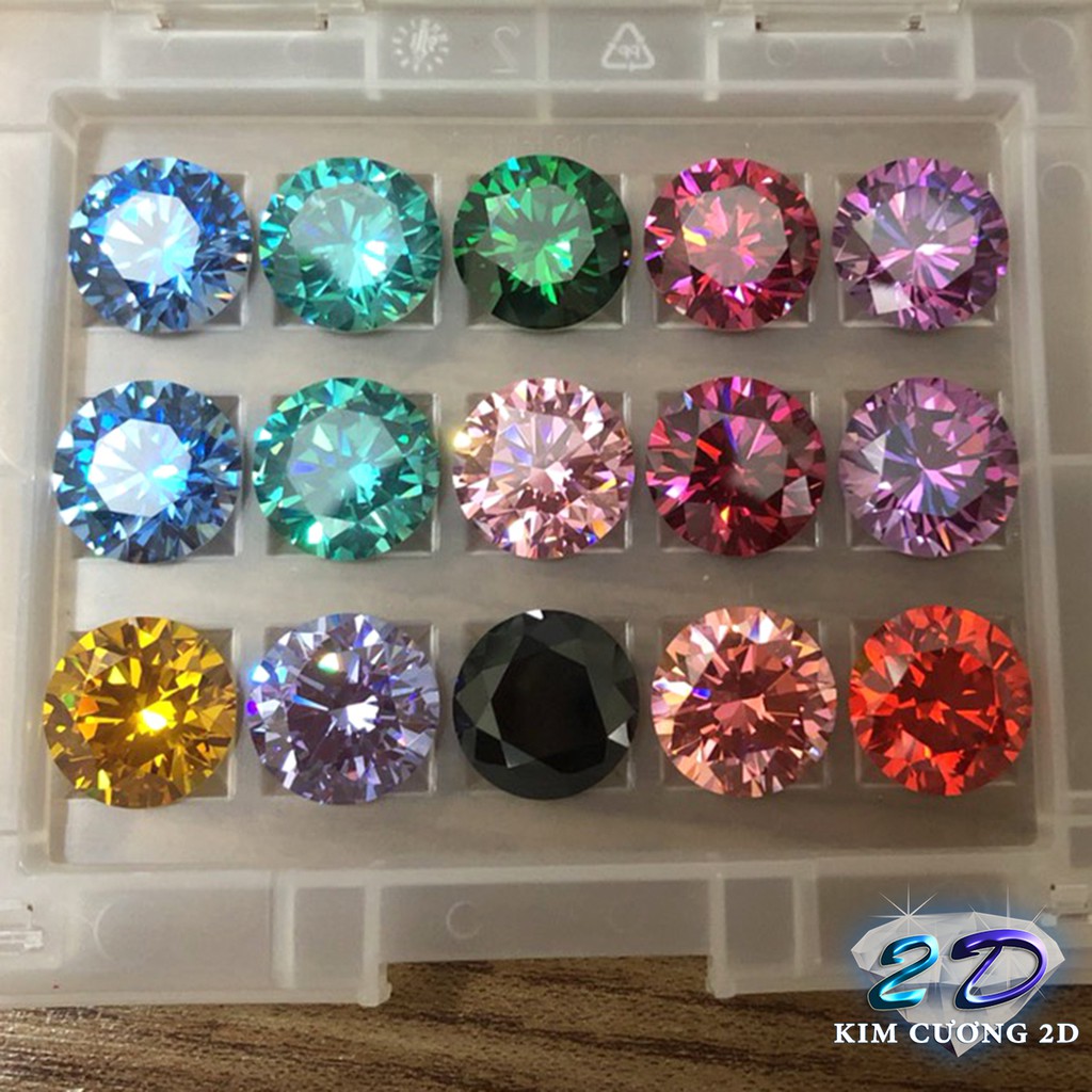 Kim cương nhân tạo Swarovski - Đá màu xanh lá