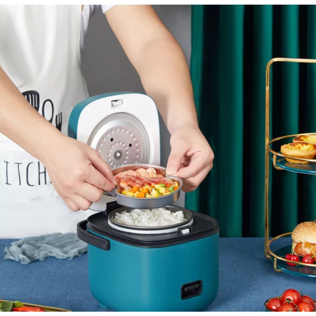 Nồi cơm điện mini Nồi cơm điện nhỏ thông minh gia đình đa chức năng Thích hợp cho 2-3 người  Công suất nhỏ 200W
