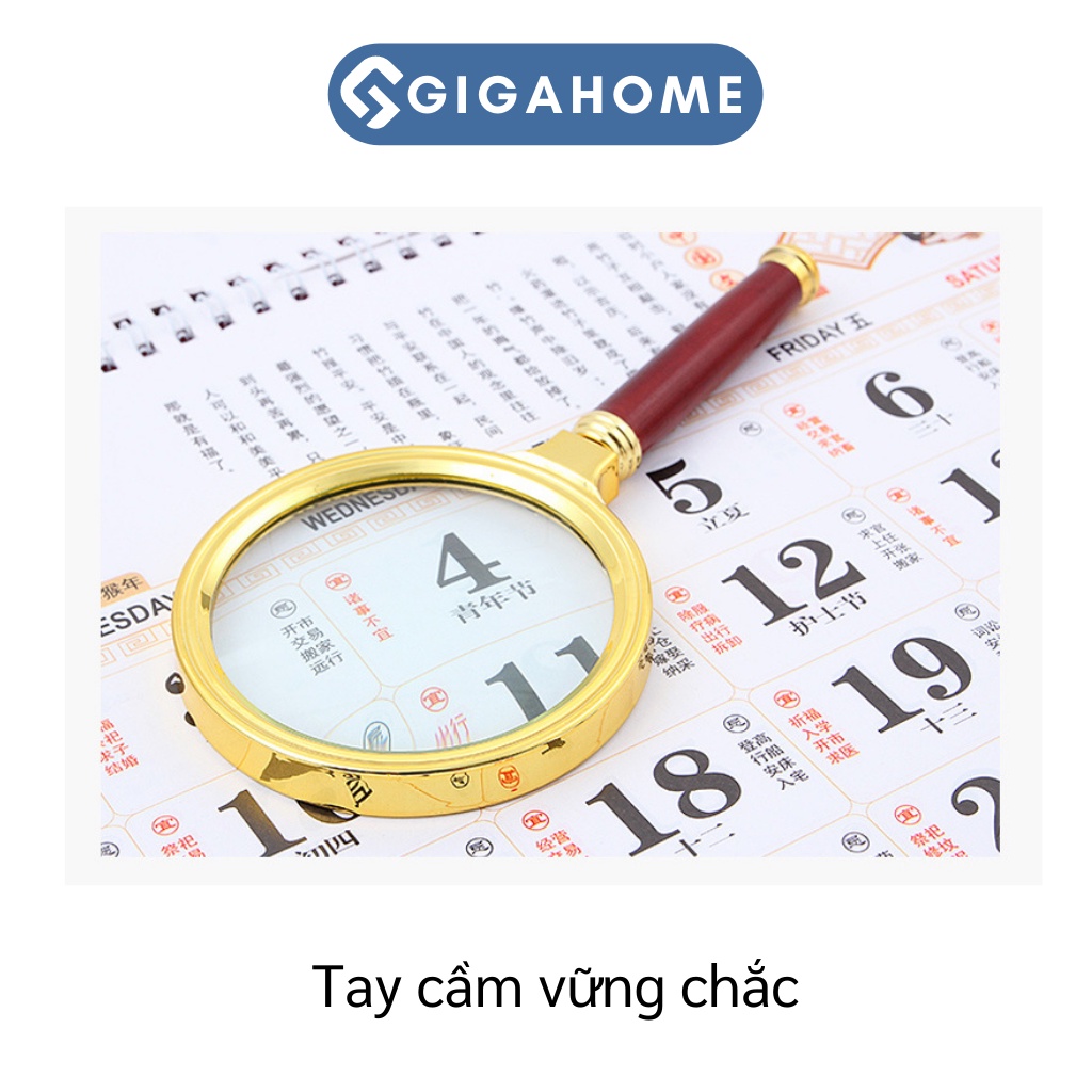 Kính Lúp Phóng Đại Đường Kính 8cm GIGAHOME Phóng To Gấp 10 Lần 2639