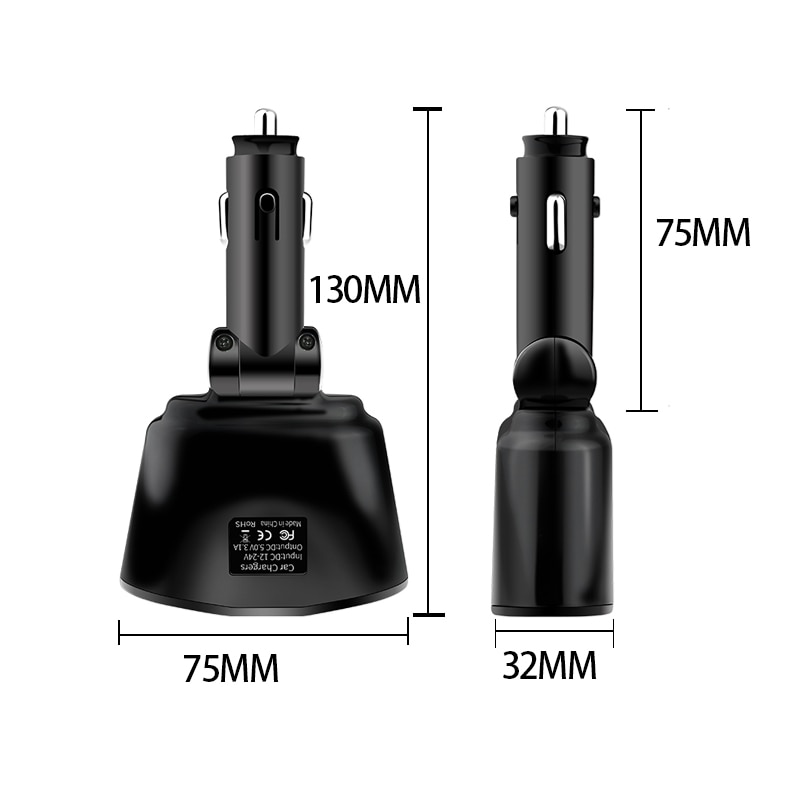  Tẩu sạc nhanh 2 cổng USB 12-24V 3.1A trên xe hơi