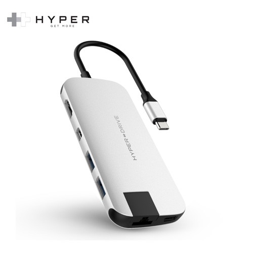 [Mã 99ELSALE hoàn 7% đơn 300K] CÁP HYPERDRIVE SLIM 8 IN 1 USB-C HUB FOR MACBOOK, PC & DEVICES