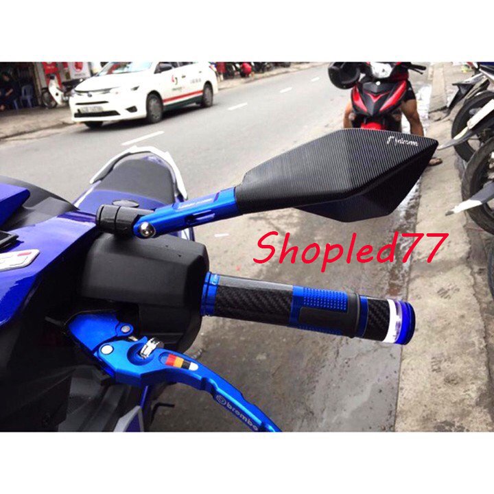 Gương 5 Cạnh L1 Đủ Màu Cho Mọi Loại Xe Máy Rizoma Nhôm CNC