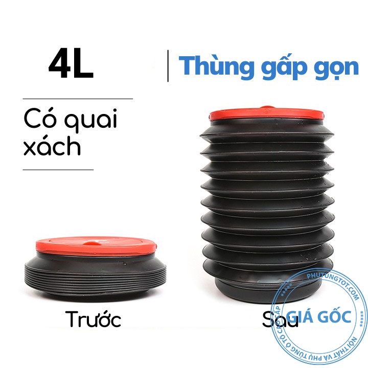 Thùng rác mini gấp gọn tiện ích cho xe ô tô và gia đình