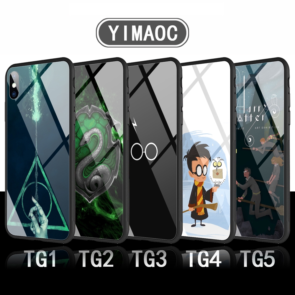 Ốp điện thoại mặt kính hình Harry Potter 149C cho iPhone XS Max XR X 11 Pro 7 8 6 6S Plus