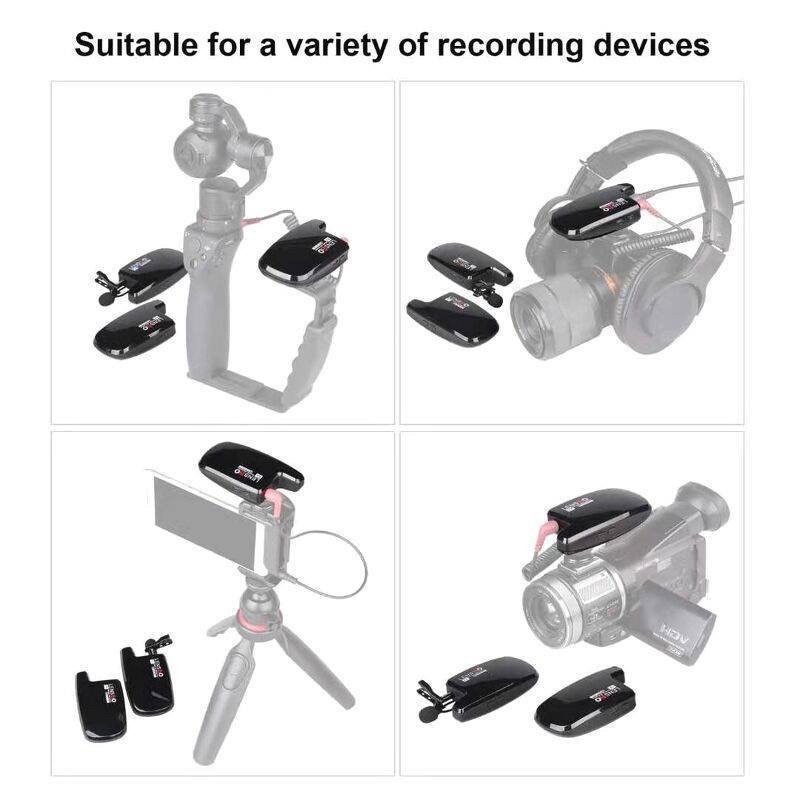 Micro thu âm không dây - LensGo Wireless Microphone LWM-308C Double  - Chính Hãng