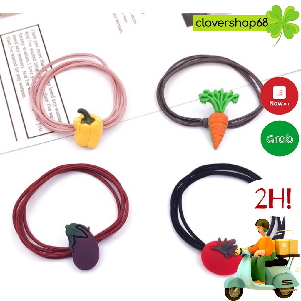 Chun buộc tóc trái cây 3 vòng dây