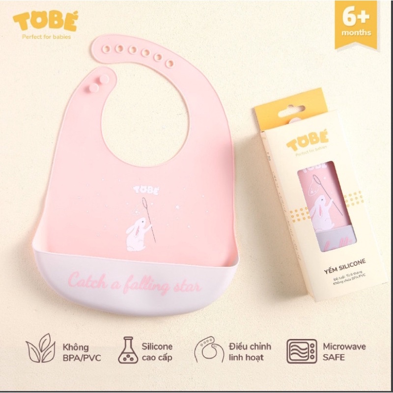 yếm ăn dặm cho bé TOBE silicone