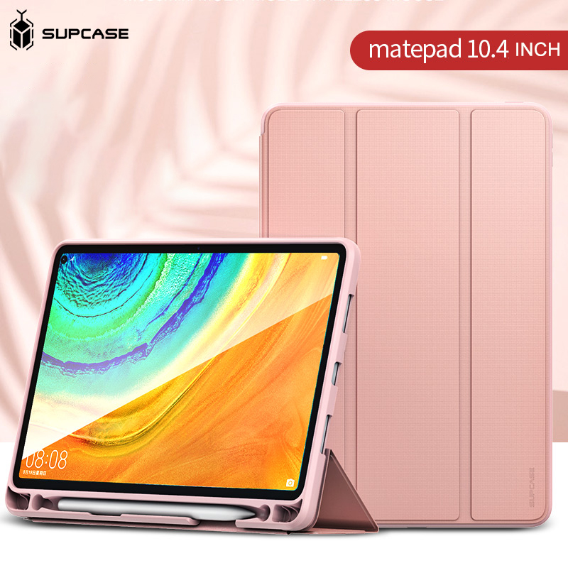 Bao Da Máy Tính Bảng SUPCASE TPU Mềm Giá Đỡ 3 Nếp Gấp Chế Độ Ngủ/Đánh Thức Thông Minh Cho Huawei MatePad 10.4 inch