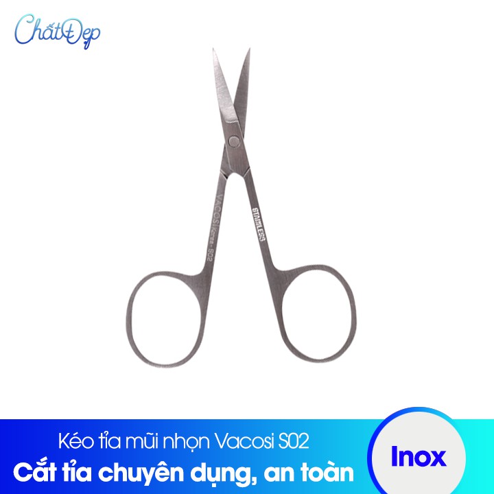 Kéo tỉa mũi nhọn Vacosi S02