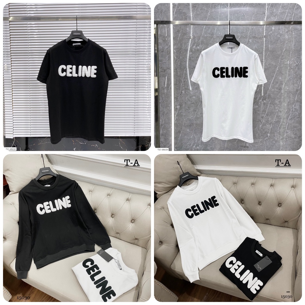 Áo Phông CELIN Unisex Cực Chất - Áo Thun Dài Tay Unisex Siêu Hot