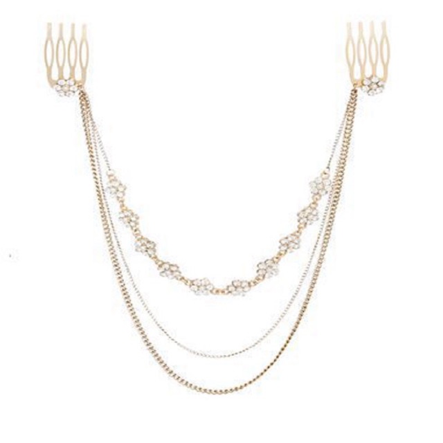 Bờm tóc bohemian - Vòng đội đầu boho - head chain boho style