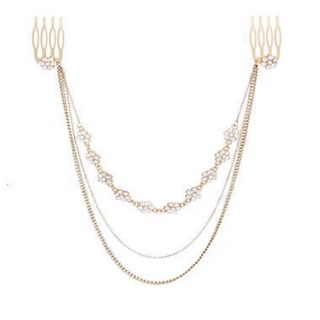 Bờm tóc bohemian - Vòng đội đầu boho - head chain boho style