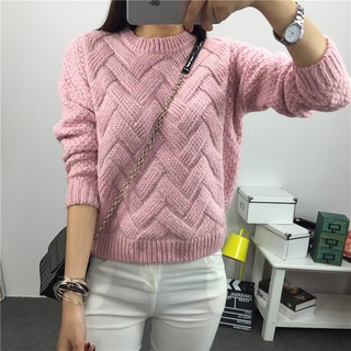 Áo Len Nữ Form Rộng Phong Cách Hàn Quốc