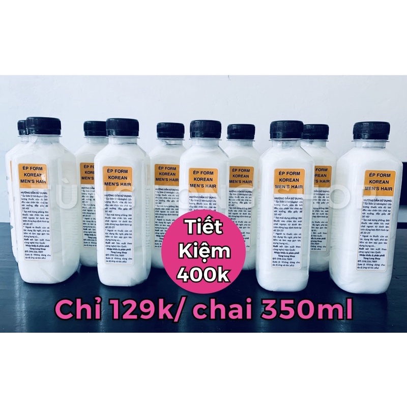 10 CHAI ÉP SIDE LÀM PHỒNG TÓC NAM 3200g