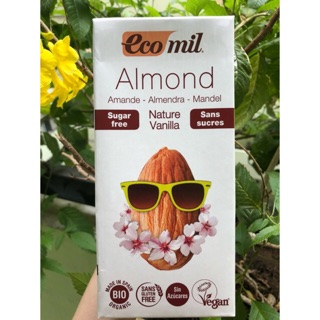 Nước hạnh nhân vani không đường hiệu Ecomil 1L