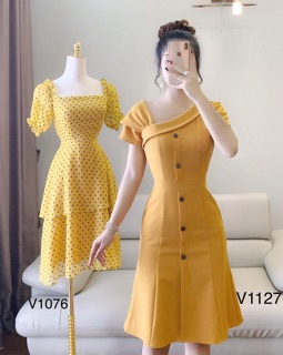Váy đuôi cá lệch vai cách điệu