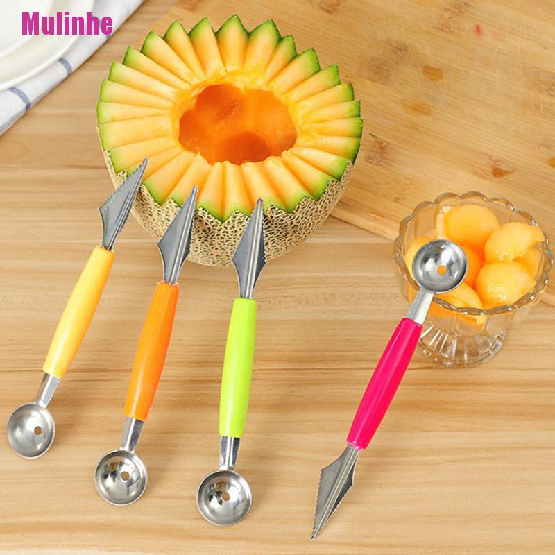 Muỗng Múc Kem / Trái Cây Bằng Thép Không Gỉ Thiết Kế Độc Đáo Tiện Dụng