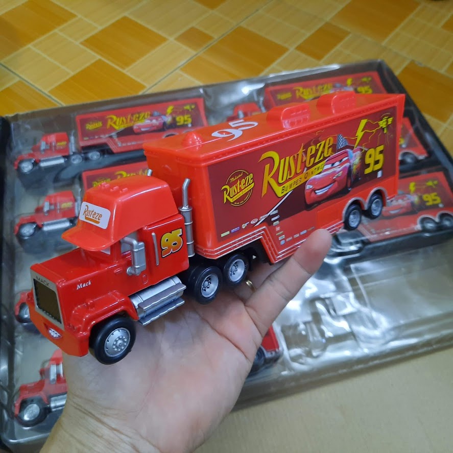 Mô hình xe ô tô tải Lightning MC Queen car 3 bằng hợp kim và nhựa xe đồ chơi trẻ em