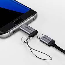 Đầu chuyển đổi MICRO USB dương sang TYPE C âm cao cấp Ugreen 50590 - Hàng chính hãng
