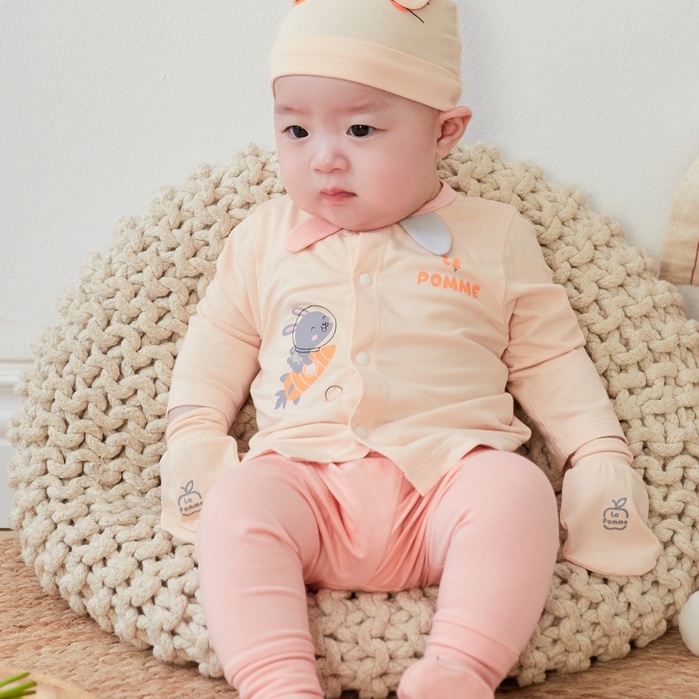 Bộ dài tay sơ sinh La pomme 0m - 6m