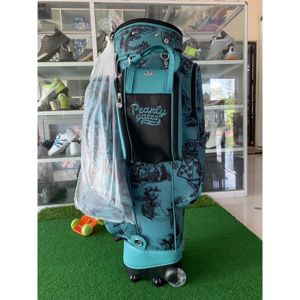 Túi gậy golf Pearly gate bánh xe dành cho golfer nữ tặng kèm túi cầm tay.