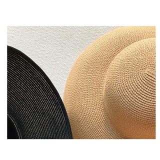 Mũ cói lồng đèn vành rộng dáng basic