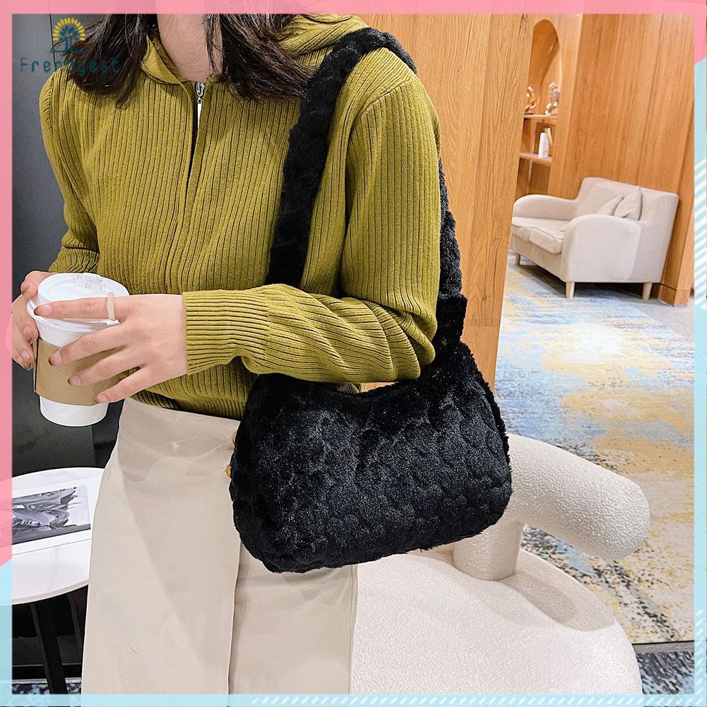 Túi đeo dưới cánh tay in hoa thời trang cá tính cho nữ