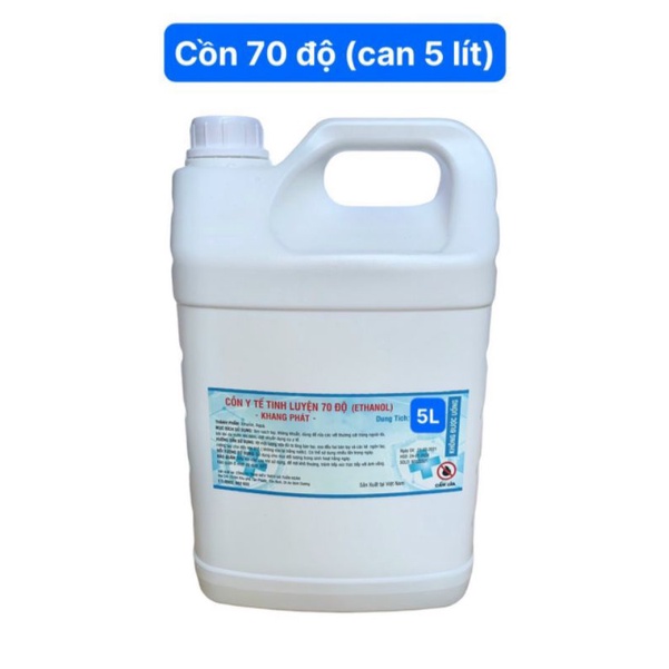 5 lít cồn y tế  70 độ