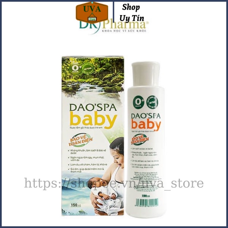 Nước tắm gội thảo dược trẻ em Dao spa Baby 150ml-300ml