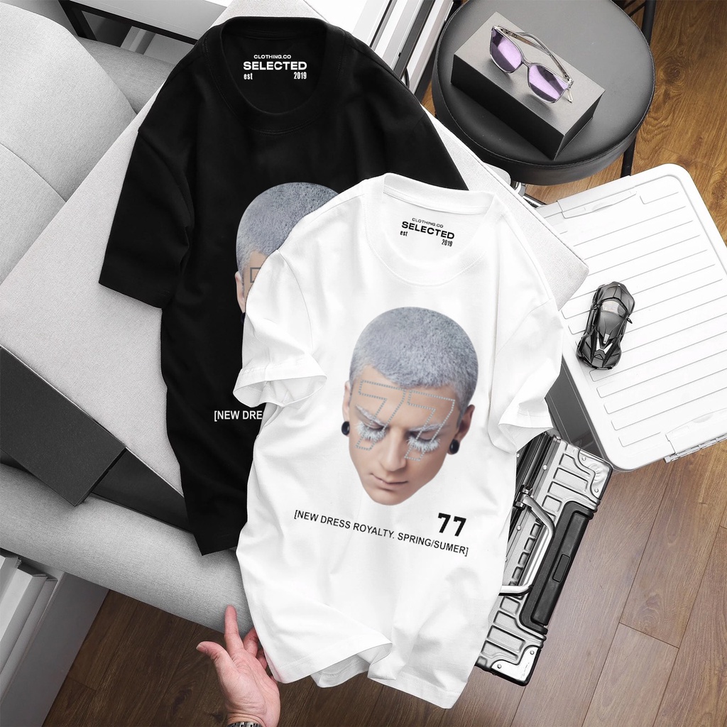 Áo thun tay lỡ nam nữ in hình avater F.O.G , Vải Cotton Form Oversize - SELECTED.STORE