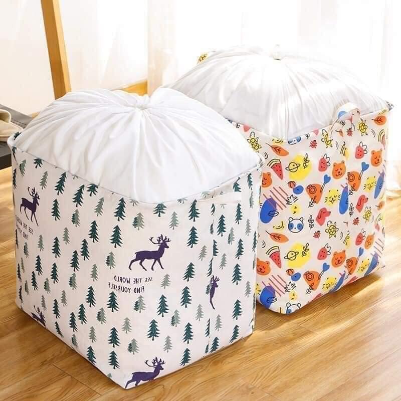 ❤️❤️TÚI VẢI 100L ĐỰNG ĐA NĂNG GẤP GỌN .ĐỰNG CHĂN MÀN .QUẦN ÁO. CHỐNG THẤM NƯỚC. ẨM MỐC,TIẾT KIỆM DIỆN TÍCH