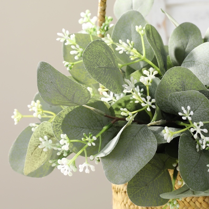 Nhánh Lá Bạch Đàn Nhân Tạo Dùng Trang Trí Tiệc Cưới / Giáng Sinh DIY