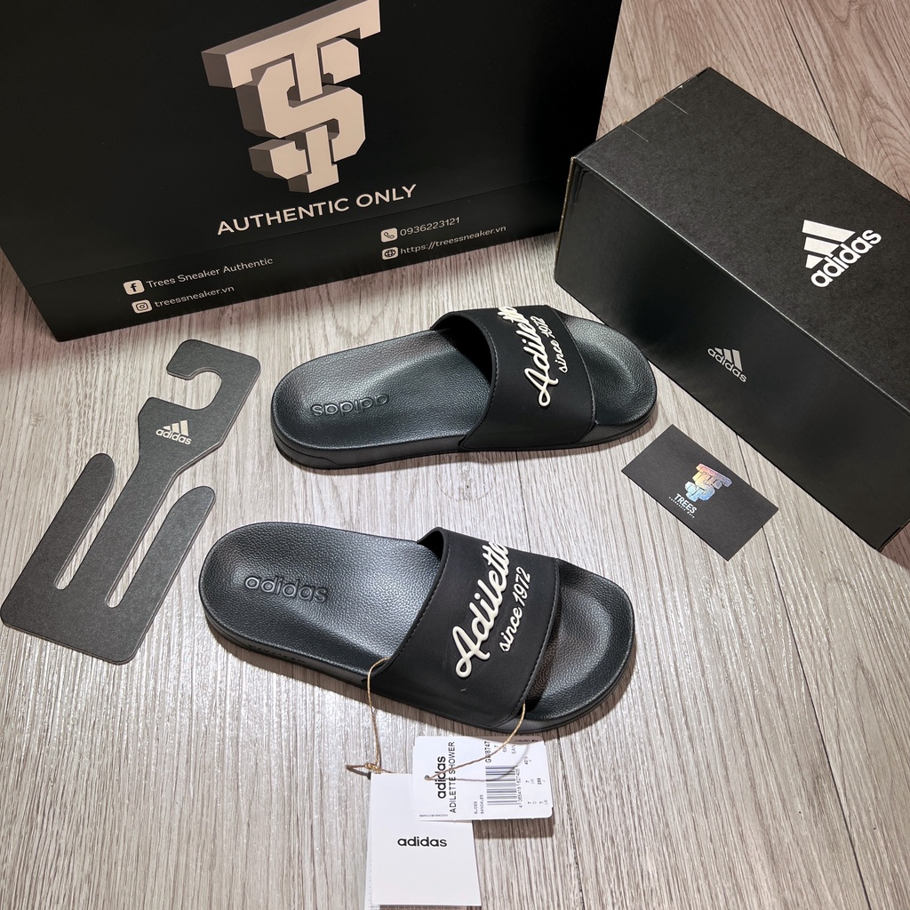 Dép ADIDAS ADILETTE SHOWER SLIDES 1972 GW8748 GW8747 Full Box Tag Auth