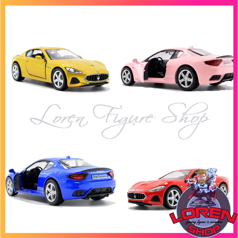 Mô hình ô tô kim loại Maserati GranTurismo MC tỷ lệ 1:36, siêu xe đồ chơi 13cm lorenshop