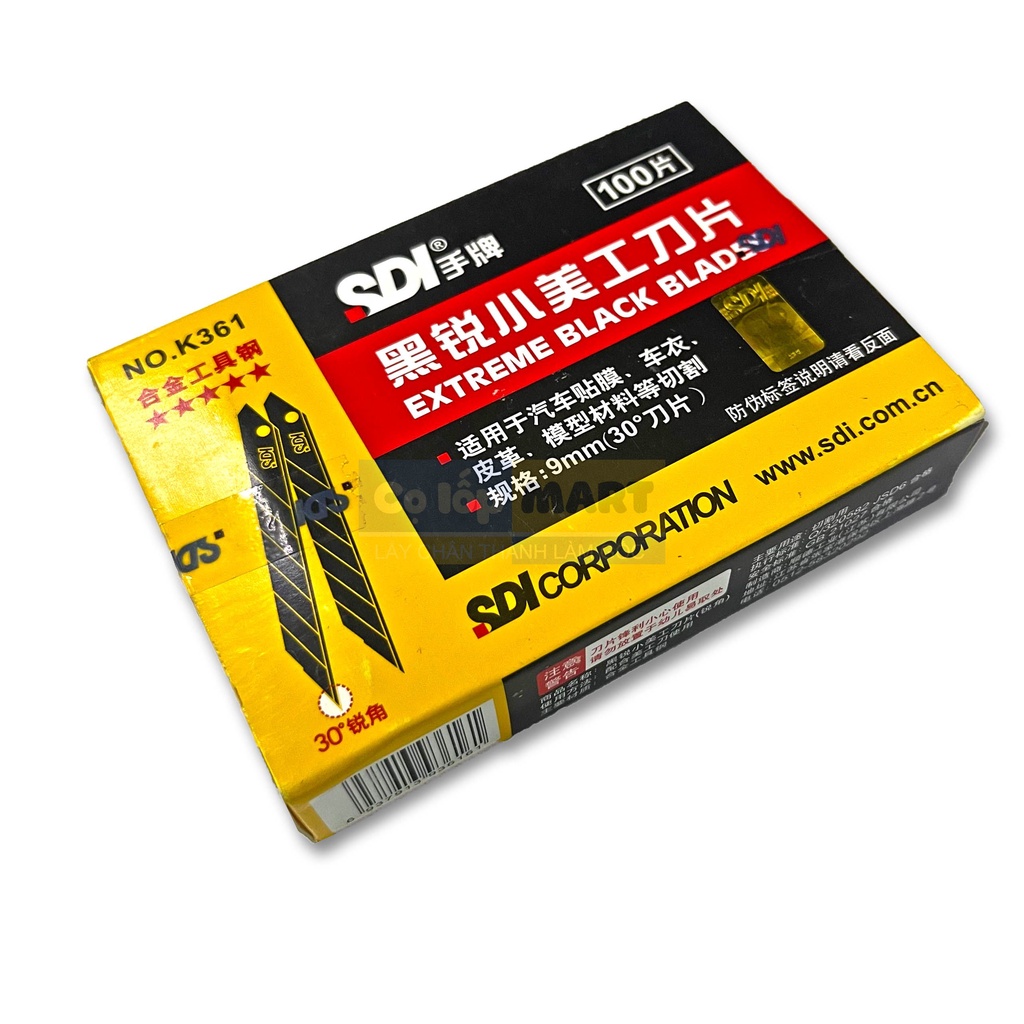 Lưỡi Dao SDI Đen 30 & 60 Độ