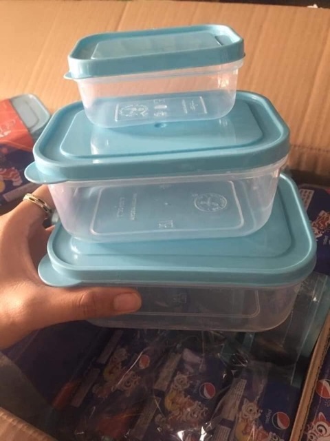 Bộ 3 hộp nhựa. hàng khuyến mãi pepsi