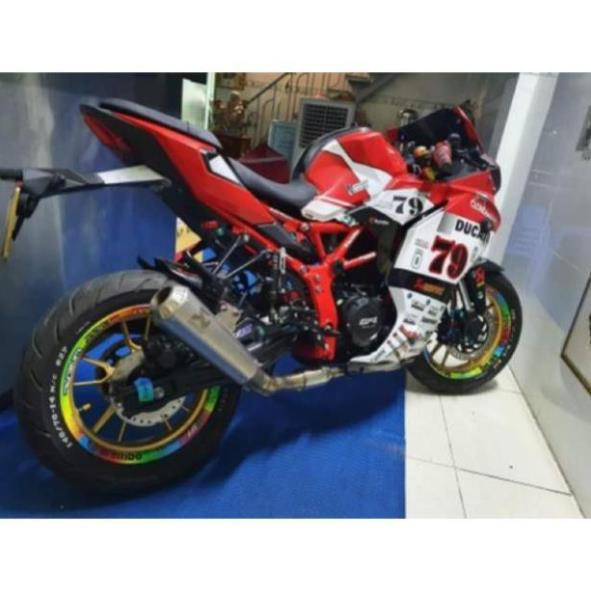 Tem Vành Dán Full Bánh Brembo 7 Màu Bộ 16 Miếng Mã 004