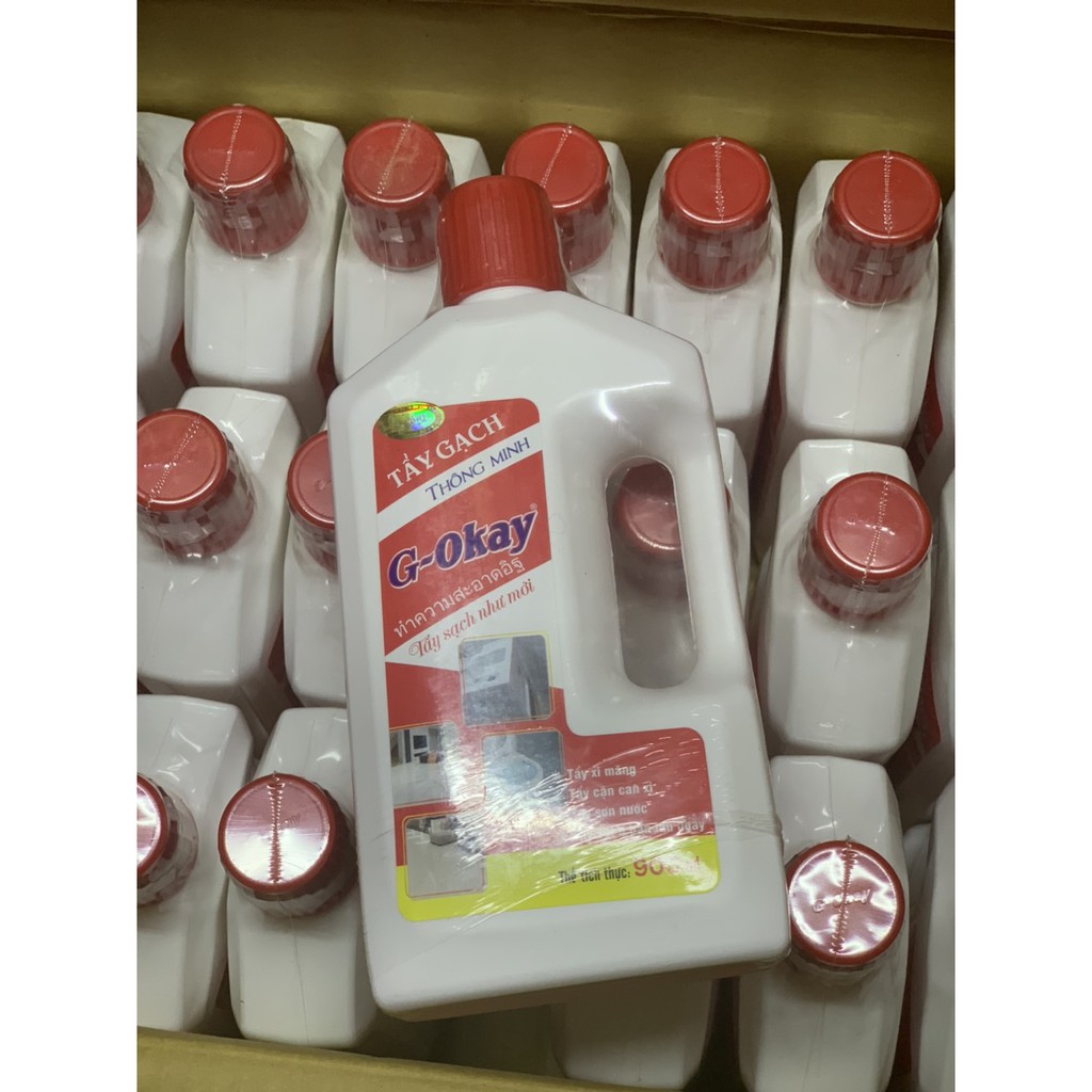 NƯỚC TẨY XI MĂNG, LAU GẠCH G-Okay 900ml