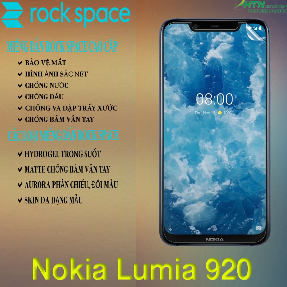 Miếng dán PPF Nokia Lumia 920 cao cấp rock space dán màn hình/ mặt sau lưng full bảo vệ mắt, tự phục hồi vết xước,…