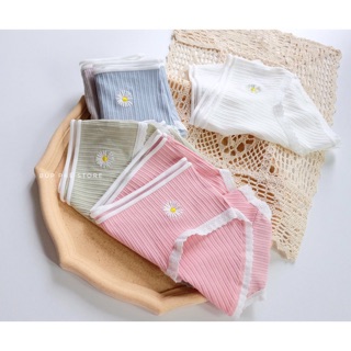 [SALE SET 10c] Quần Lót Len Tăm Thêu Hoa Cúc Daisies🌼