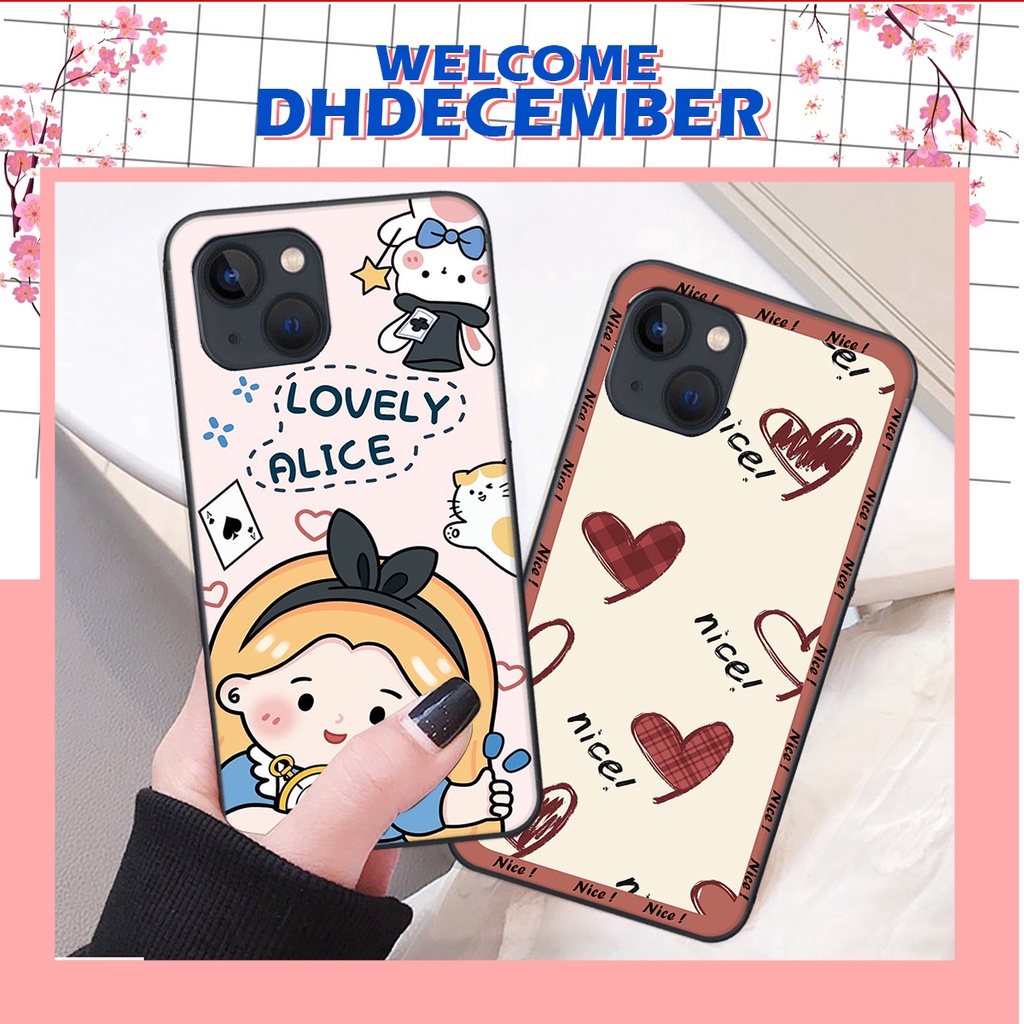 Ốp lưng iphone 13 / 13 MINI in hình nice ,good luck happy ốp xinh viền dẻo đẹp chất