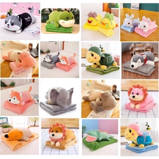 SET GẤU BÔNG CÓ MỀN 3in1 HÌNH THÚ XINH XẮN