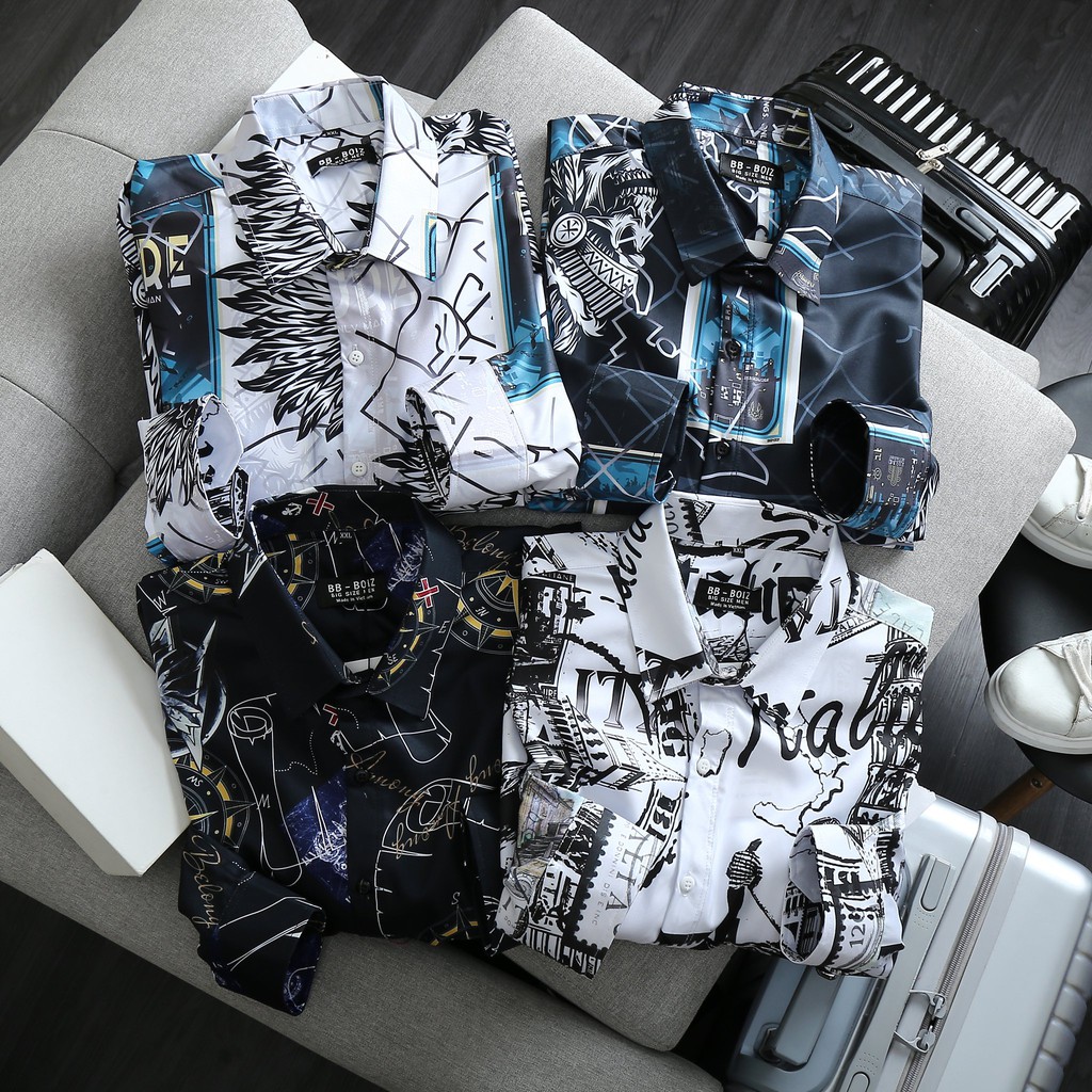 [bigsize &lt; 130kg] ÁO SƠ MI NAM tay dài BIGSIZE