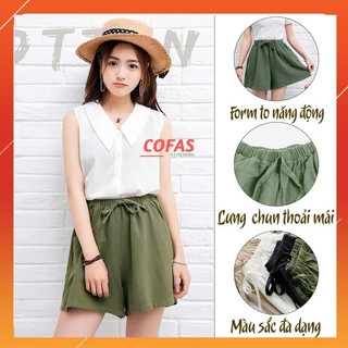Quần đùi, quần short nữ chất đũi mặc siêu mát