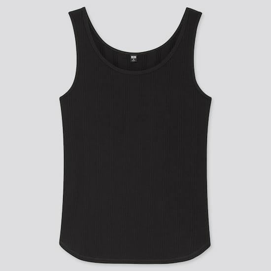 Uniqlo Áo Tanktop Hai Dây Nữ Màu Trơn Thời Trang