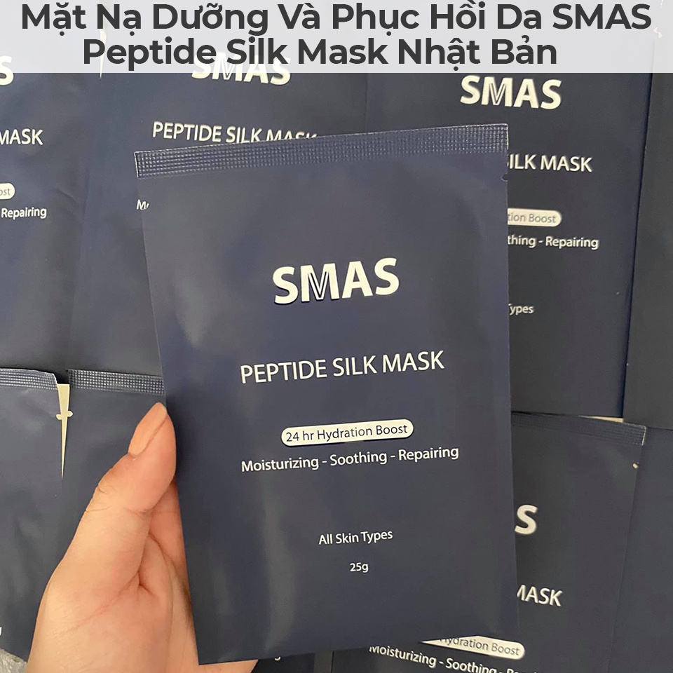 Mặt Nạ Cấp Ẩm Phục Hồi Da Smas Peptide Silk Mask 24hr Hydration Boost