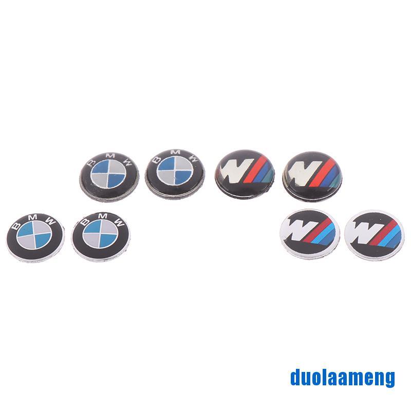 VN Set 2 Miếng Dán Logo Trang Trí Chìa Khóa Xe Hơi Bmw 11mm