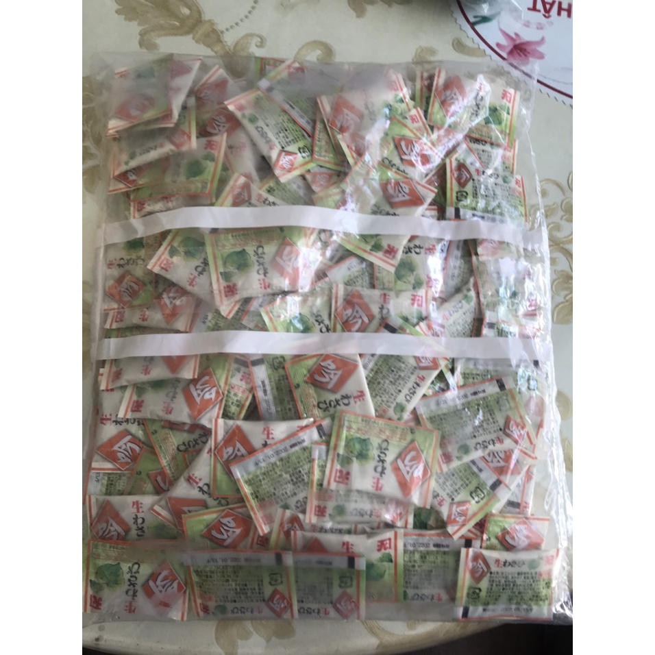 Combo mù tạt  2,5g  & nước tương sushi gói nhỏ 5ml